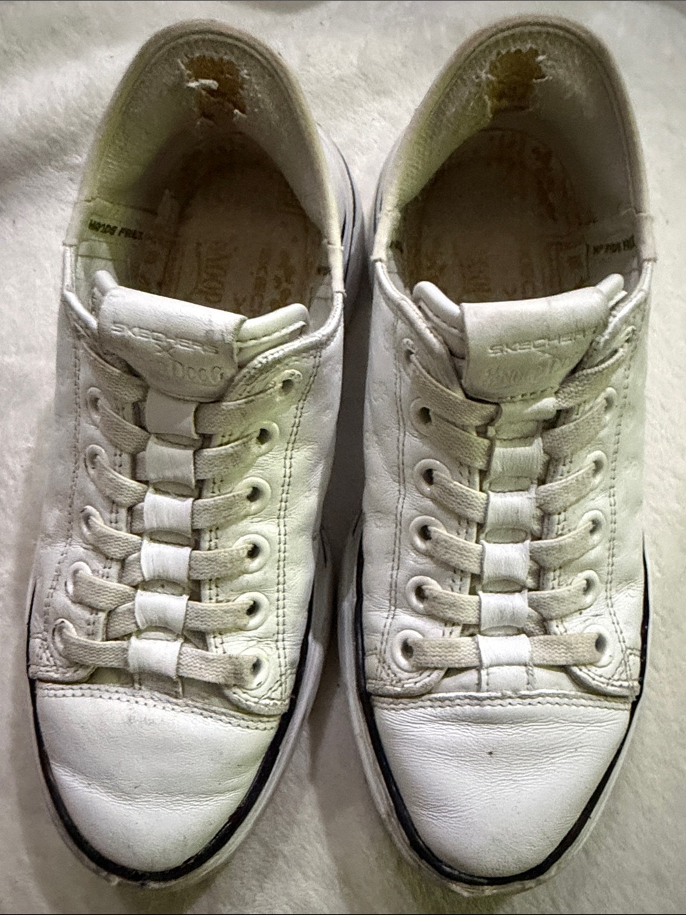 Women’s Skechers slip-ins White Snoop Dog Low-Top sneakers size W5/M6.5